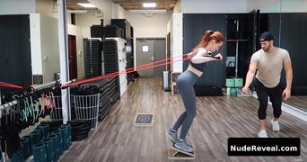 MADELAINE PETSCH nude in Madelaine Petsch Workout Routine