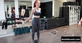 MADELAINE PETSCH nude in Madelaine Petsch Workout Routine