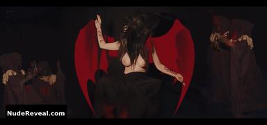 LILY COLLINS nude in Lucifer