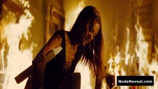 ZOE SALDANA nude in The Losers