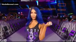 SASHA BANKS nude in WWE Monday Night RAW