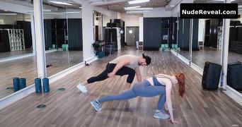 MADELAINE PETSCH nude in Madelaine Petsch Workout Routine