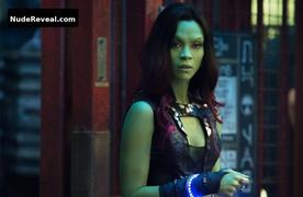 ZOE SALDANA nude in Avengers: Endgame