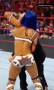 SASHA BANKS nude in WWE Monday Night RAW
