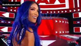 SASHA BANKS nude in WWE Monday Night RAW