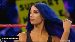 SASHA BANKS nude in WWE Monday Night RAW