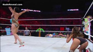 AJ MENDEZ nude in WWE Monday Night RAW