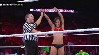 AJ MENDEZ nude in WWE Monday Night RAW