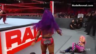 SASHA BANKS nude in WWE Monday Night RAW