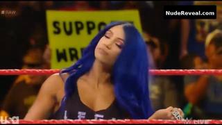 SASHA BANKS nude in WWE Monday Night RAW