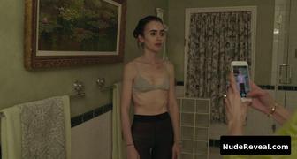 LILY COLLINS nude in To the Bone