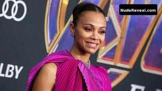 ZOE SALDANA nude in Avengers: Endgame