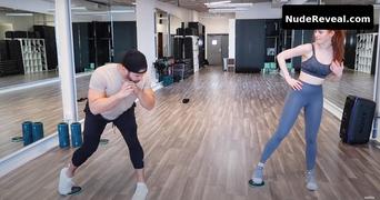 MADELAINE PETSCH nude in Madelaine Petsch Workout Routine