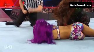 SASHA BANKS nude in WWE Monday Night RAW
