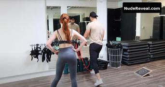 MADELAINE PETSCH nude in Madelaine Petsch Workout Routine