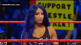 SASHA BANKS nude in WWE Monday Night RAW