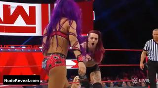 SASHA BANKS nude in WWE Monday Night RAW
