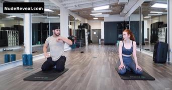 MADELAINE PETSCH nude in Madelaine Petsch Workout Routine