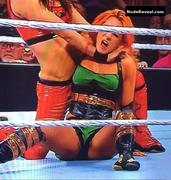 REBECCA QUIN nude in WWE Monday Night RAW
