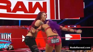 SASHA BANKS nude in WWE Monday Night RAW