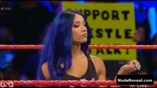 SASHA BANKS nude in WWE Monday Night RAW
