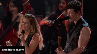 MILEY CYRUS nude in The Grammy Awards
