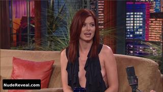 DEBRA MESSING nude in The Tonight Show