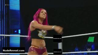 SASHA BANKS nude in WWE Monday Night RAW