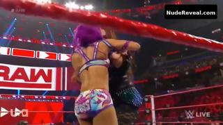 SASHA BANKS nude in WWE Monday Night RAW