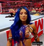 SASHA BANKS nude in WWE Monday Night RAW