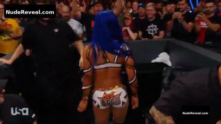 SASHA BANKS nude in WWE Monday Night RAW