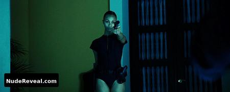 ZOE SALDANA nude in Colombiana