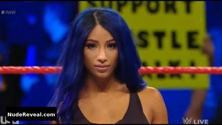 SASHA BANKS nude in WWE Monday Night RAW