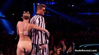 MILEY CYRUS nude in MTV Video Music Awards