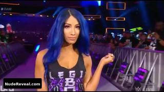 SASHA BANKS nude in WWE Monday Night RAW
