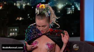 MILEY CYRUS nude in Jimmy Kimmel Live