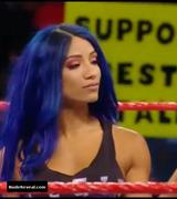 SASHA BANKS nude in WWE Monday Night RAW