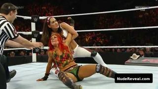 REBECCA QUIN nude in WWE Monday Night RAW