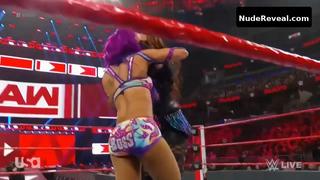 SASHA BANKS nude in WWE Monday Night RAW