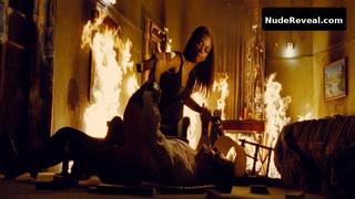 ZOE SALDANA nude in The Losers