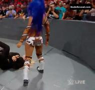 SASHA BANKS nude in WWE Monday Night RAW