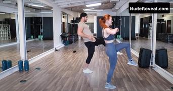 MADELAINE PETSCH nude in Madelaine Petsch Workout Routine