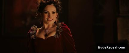 LILY JAMES nude in Rebecca