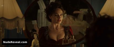 LILY JAMES nude in Rebecca