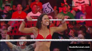 AJ MENDEZ nude in WWE Monday Night RAW