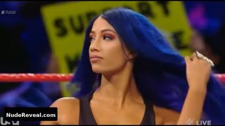 SASHA BANKS nude in WWE Monday Night RAW