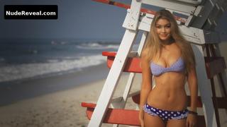 GIGI HADID nude in SPORTS ILLUSTRATED SWIMSUIT 2014