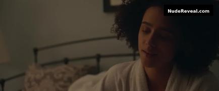 NATHALIE EMMANUEL nude in Holly Slept Over