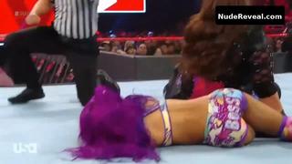 SASHA BANKS nude in WWE Monday Night RAW