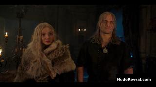 FREYA ALLAN nude in The Witcher